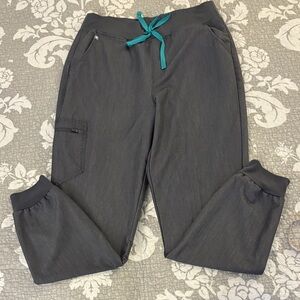 Figs Technical Collection Grey Jogger Pants ~ Size Large T ~ 30” Inseam